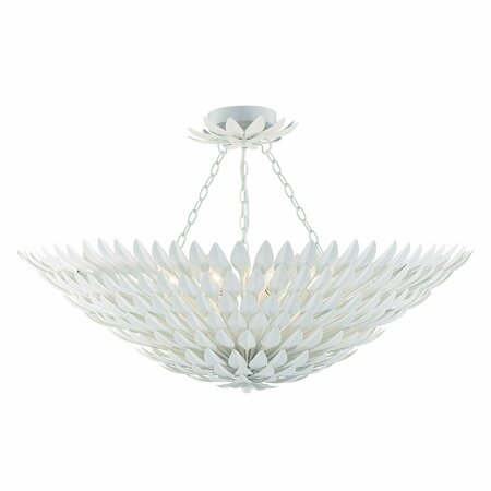 CRYSTORAMA Broche 8 Light Matte White Ceiling Mount 519-MT_CEILING